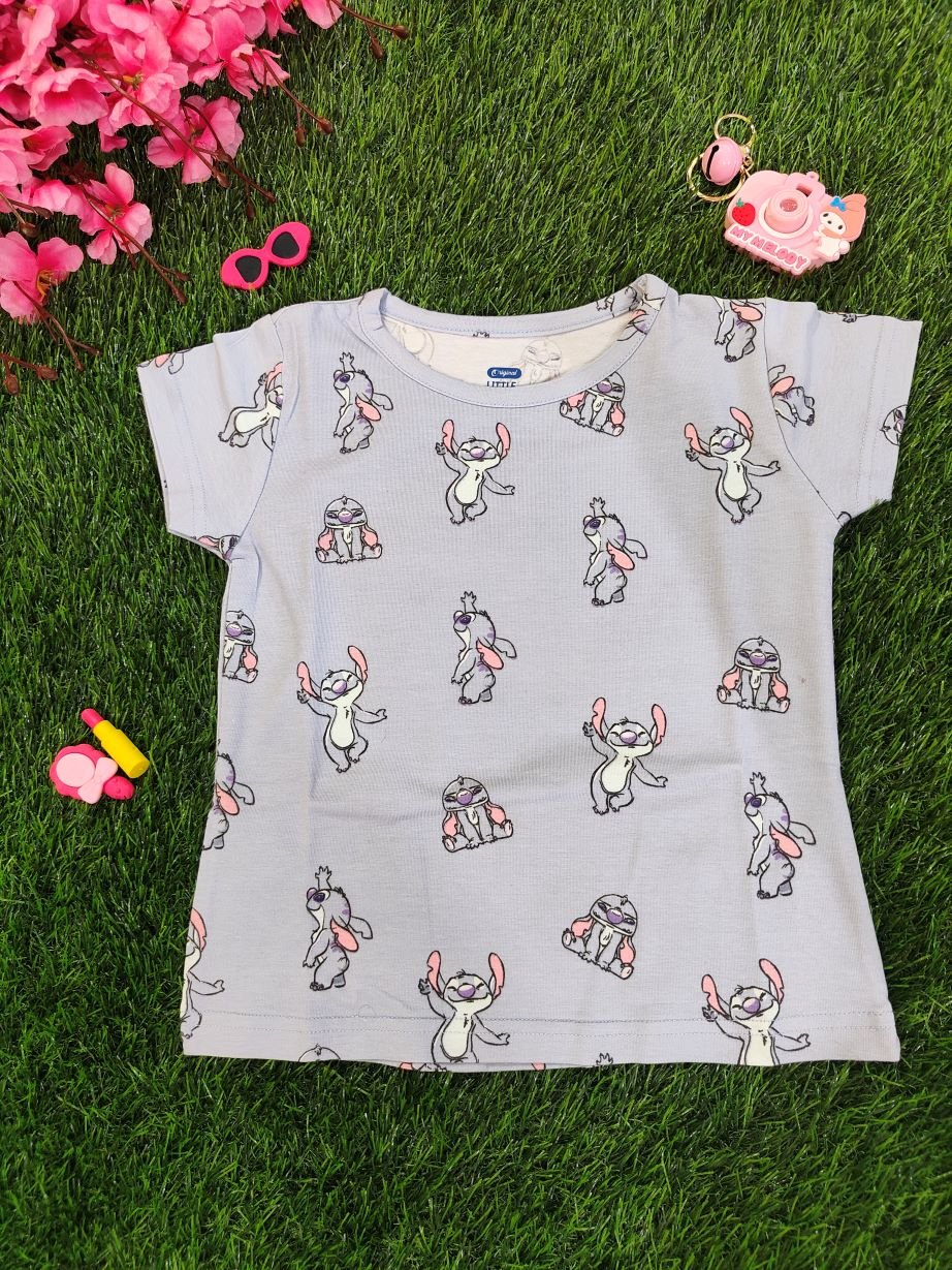 Lilo & Stitch Girls Co-Ord Set Baby Blue - Image 2