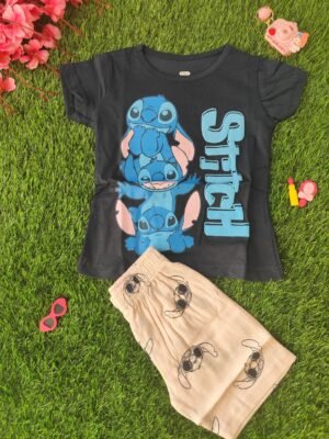 Lilo & Stitch Girls Contrast Set Navy Blue