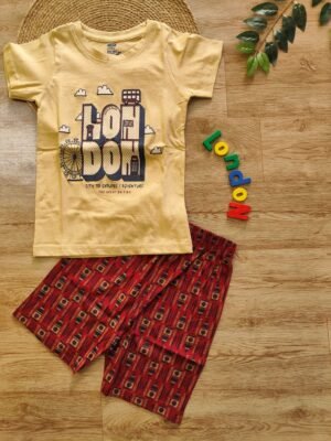 London City Boys Contrast Set Beige