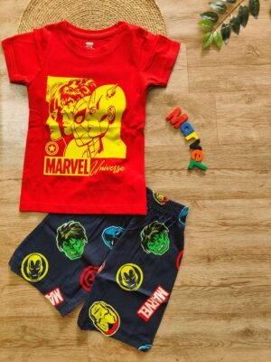 Marvel Universe Boys Contrast Set Red