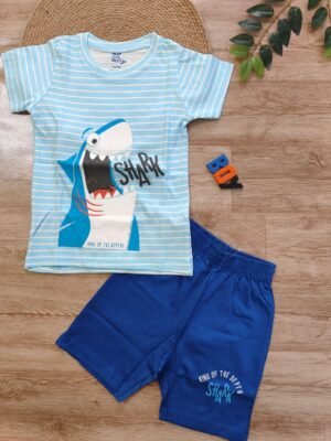 Shark Boys Contrast Set Blue