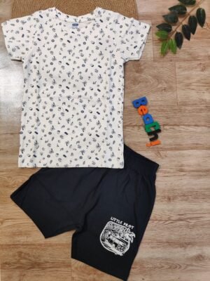 Summer Beach Boys Contrast Set White