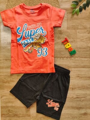 Tokyo Tiger Boys Contrast Set Peach