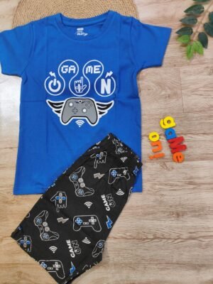 Video Game Boys Contrast Set Blue